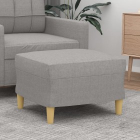 Reposapiés de tela gris claro 60x50x41 cm de vidaXL, Otomanas - Ref: Foro24-349263, Precio: 68,14 €, Descuento: %