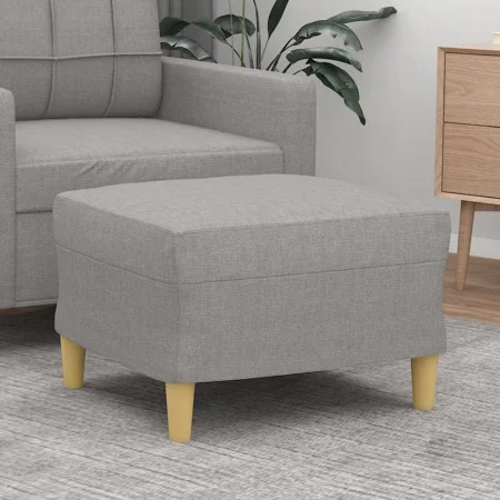 Hellgrauer Fußhocker aus Stoff, 60 x 50 x 41 cm von vidaXL, Osmanen - Ref: Foro24-349263, Preis: 63,39 €, Rabatt: %