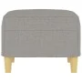 Hellgrauer Fußhocker aus Stoff, 60 x 50 x 41 cm von vidaXL, Osmanen - Ref: Foro24-349263, Preis: 63,39 €, Rabatt: %