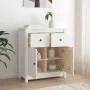 Sideboard aus massivem Kiefernholz weiß 70x35x80 cm von vidaXL, Sideboards - Ref: Foro24-813750, Preis: 112,58 €, Rabatt: %
