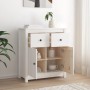 Solid white pine wood sideboard 70x35x80 cm by vidaXL, Sideboards - Ref: Foro24-813750, Price: 115,40 €, Discount: %