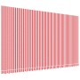 Tela de repuesto de toldo rayas rojas y blancas 6x3,5 m