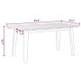 Juego de comedor para exteriores Marrón Madera de Acacia Sólida