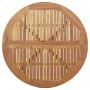 Mesa de jardín redonda madera maciza de acacia Ø110x75 cm