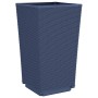 Jardineras 2 unidades PP azul gris 32,5x32,5x57 cm en Maceteros y jardineras | Comprar online en Foro24