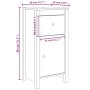 Sideboards 2 Stück aus massivem Kiefernholz 40x35x80 cm von vidaXL, Sideboards - Ref: Foro24-813755, Preis: 117,76 €, Rabatt: %