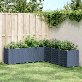 Jardinera PP azul gris 160x160x53 cm Jardinera PP azul gris 160x160x53 cm