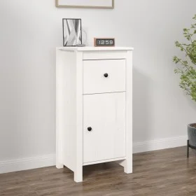 Sideboard aus massivem weißem Kiefernholz, 40 x 35 x 80 cm von vidaXL, Sideboards - Ref: Foro24-813756, Preis: 96,56 €, Rabat...