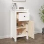 Sideboard aus massivem weißem Kiefernholz, 40 x 35 x 80 cm von vidaXL, Sideboards - Ref: Foro24-813756, Preis: 96,56 €, Rabat...