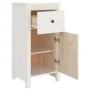 Sideboard aus massivem weißem Kiefernholz, 40 x 35 x 80 cm von vidaXL, Sideboards - Ref: Foro24-813756, Preis: 96,56 €, Rabat...