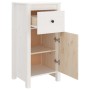 Solid white pine wood sideboard 40x35x80 cm by vidaXL, Sideboards - Ref: Foro24-813756, Price: 90,17 €, Discount: %