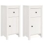 Aparadores 2 uds madera maciza de pino blanco 40x35x80 cm de vidaXL, Aparadores - Ref: Foro24-813757, Precio: 138,24 €, Descu...