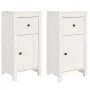 Sideboards 2 Stück aus massivem weißem Kiefernholz 40x35x80 cm von vidaXL, Sideboards - Ref: Foro24-813757, Preis: 136,28 €, ...