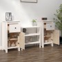 Aparadores 2 uds madera maciza de pino blanco 40x35x80 cm de vidaXL, Aparadores - Ref: Foro24-813757, Precio: 138,24 €, Descu...