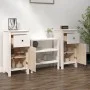 Sideboards 2 Stück aus massivem weißem Kiefernholz 40x35x80 cm von vidaXL, Sideboards - Ref: Foro24-813757, Preis: 136,28 €, ...