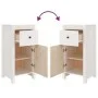 Sideboards 2 Stück aus massivem weißem Kiefernholz 40x35x80 cm von vidaXL, Sideboards - Ref: Foro24-813757, Preis: 136,28 €, ...