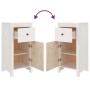 Sideboards 2 Stück aus massivem weißem Kiefernholz 40x35x80 cm von vidaXL, Sideboards - Ref: Foro24-813757, Preis: 138,02 €, ...