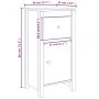 Sideboards 2 Stück aus massivem weißem Kiefernholz 40x35x80 cm von vidaXL, Sideboards - Ref: Foro24-813757, Preis: 136,28 €, ...