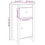 Sideboards 2 Stück aus massivem weißem Kiefernholz 40x35x80 cm von vidaXL, Sideboards - Ref: Foro24-813757, Preis: 138,02 €, ...