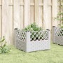 Jardinera con clavijas PP blanco 43,5x43,5x43,5 cm en Maceteros y jardineras | Comprar online en Foro24