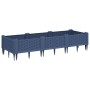 Jardinera con clavijas PP azul gris 125x40x28,5 cm en Maceteros y jardineras | Comprar online en Foro24