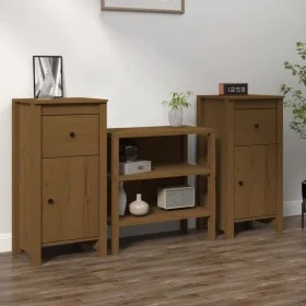 Sideboards 2 pcs solid honey brown pine wood 40x35x80 cm by vidaXL, Sideboards - Ref: Foro24-813761, Price: 87,50 €, Discount: %