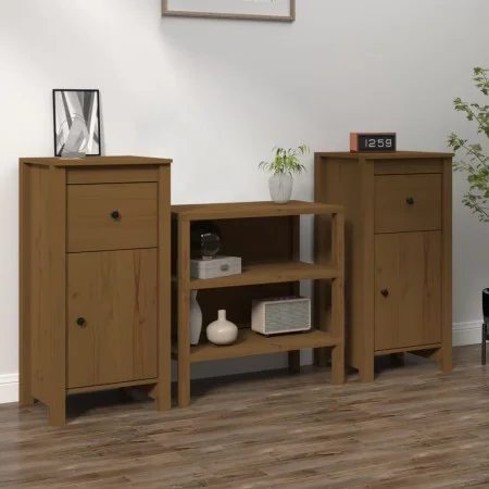 Sideboards 2 pcs solid honey brown pine wood 40x35x80 cm by vidaXL, Sideboards - Ref: Foro24-813761, Price: 87,50 €, Discount: %