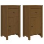 Sideboards 2 Stück massives honigbraunes Kiefernholz 40x35x80 cm von vidaXL, Sideboards - Ref: Foro24-813761, Preis: 87,50 €,...