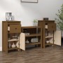 Sideboards 2 Stück massives honigbraunes Kiefernholz 40x35x80 cm von vidaXL, Sideboards - Ref: Foro24-813761, Preis: 87,50 €,...