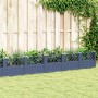Jardinera con clavijas PP azul gris 363,5x43,5x43,5 cm