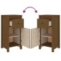 Sideboards 2 Stück massives honigbraunes Kiefernholz 40x35x80 cm von vidaXL, Sideboards - Ref: Foro24-813761, Preis: 87,50 €,...