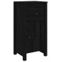 Aparador de madera maciza de pino negro 40x35x80 cm de vidaXL, Aparadores - Ref: Foro24-813762, Precio: 76,79 €