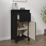 Solid black pine wood sideboard 40x35x80 cm by vidaXL, Sideboards - Ref: Foro24-813762, Price: 75,90 €, Discount: %