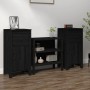Sideboards 2 Stück aus massivem schwarzem Kiefernholz 40x35x80 cm von vidaXL, Sideboards - Ref: Foro24-813763, Preis: 103,35 ...