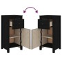 Sideboards 2 Stück aus massivem schwarzem Kiefernholz 40x35x80 cm von vidaXL, Sideboards - Ref: Foro24-813763, Preis: 103,35 ...