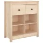 Solid pine wood sideboard 70x35x80 cm by vidaXL, Sideboards - Ref: Foro24-813764, Price: 84,74 €, Discount: %