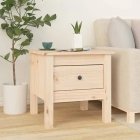 Solid pine wood side table 40x40x39 cm by vidaXL, Side tables - Ref: Foro24-813784, Price: 38,85 €, Discount: %