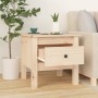 Solid pine wood side table 40x40x39 cm by vidaXL, Side tables - Ref: Foro24-813784, Price: 39,36 €, Discount: %