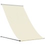 Toldo retráctil de tela y acero crema 150x150 cm