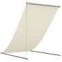 Toldo retráctil de tela y acero crema 150x150 cm