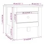 Mesa auxiliar de madera maciza de pino 40x40x39 cm de vidaXL, Mesas auxiliares - Ref: Foro24-813784, Precio: 39,36 €, Descuen...
