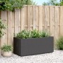 Jardinera PP gris oscuro 80x36x35 cm en Maceteros y jardineras | Comprar online en Foro24