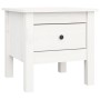 Beistelltisch aus massivem Kiefernholz weiß 40x40x39 cm von vidaXL, Seitentische - Ref: Foro24-813786, Preis: 47,14 €, Rabatt: %