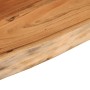 Estante pared rectangular madera acacia borde vivo 80x30x3,8 cm