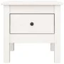Beistelltisch aus massivem Kiefernholz weiß 40x40x39 cm von vidaXL, Seitentische - Ref: Foro24-813786, Preis: 46,49 €, Rabatt: %