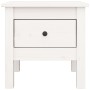 Beistelltisch aus massivem Kiefernholz weiß 40x40x39 cm von vidaXL, Seitentische - Ref: Foro24-813786, Preis: 47,14 €, Rabatt: %