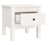 Solid white pine wood side table 40x40x39 cm by vidaXL, Side tables - Ref: Foro24-813786, Price: 47,14 €, Discount: %