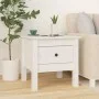 Beistelltisch 2 Stück aus massivem weißem Kiefernholz 40x40x39 cm von vidaXL, Seitentische - Ref: Foro24-813787, Preis: 79,84...