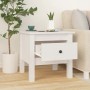 Side table 2 pcs of solid white pine wood 40x40x39 cm by vidaXL, Side tables - Ref: Foro24-813787, Price: 80,74 €, Discount: %
