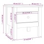 Beistelltisch aus massivem Kiefernholz honigbraun 40x40x39 cm von vidaXL, Seitentische - Ref: Foro24-813790, Preis: 25,98 €, ...